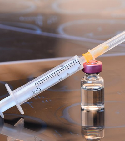 BOTOX shot sitting on a desk