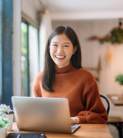 a person working in a coffee shop