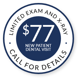 $77 New Patient Special stamp
