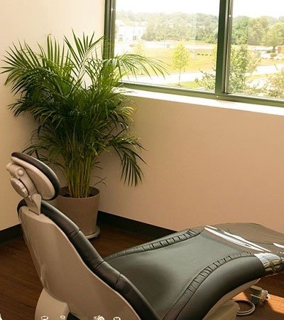 Dental treatment chair where root canal therapy is performed