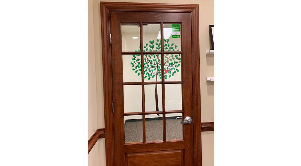 Dental office door