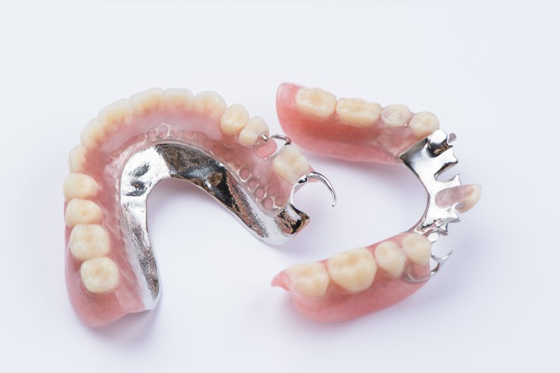 two different types of partial dentures in Sugarcreek